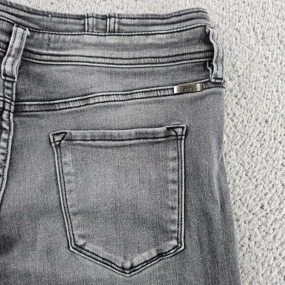 Kancan Jeans Womens 31 (33x27) Gray Skinny High Rise Raw Hem - Picture 15 of 16